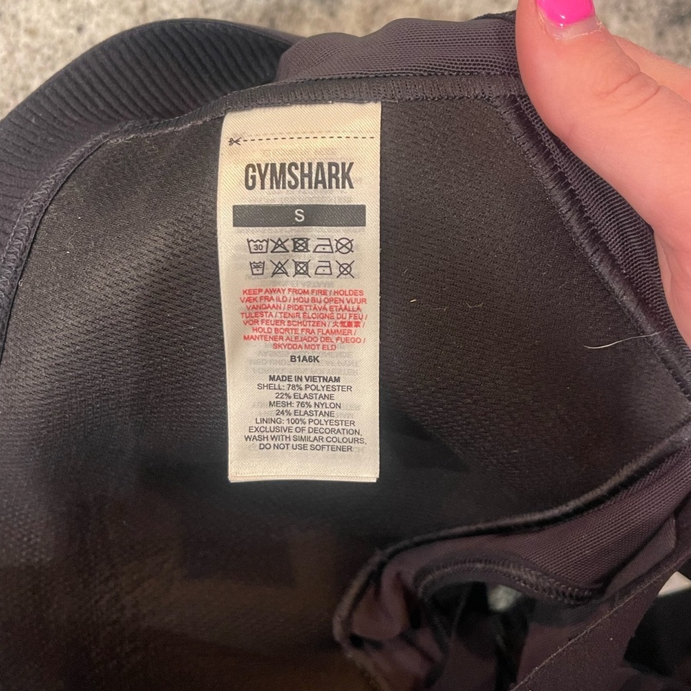 Gymshark Black  Sports Bra - Picture 3 of 3